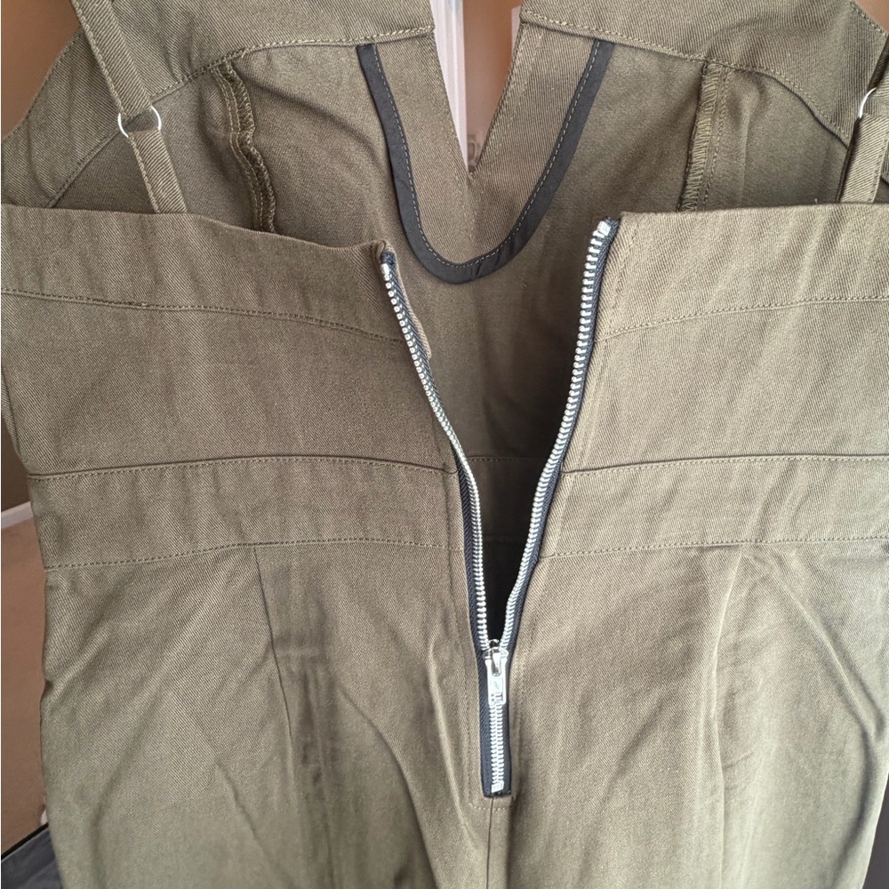 Olivia M Olive Green Wide-Leg Jumpsuit - Picture 6 of 7